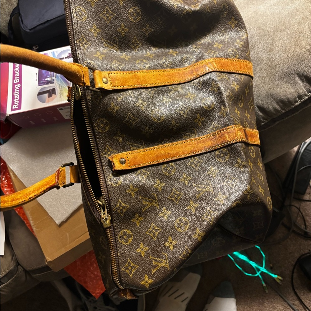 Louis Vuitton Brown and Gold Iconic Duffel Bag